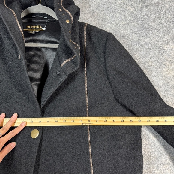 Vintage Wool Novelti Adorable Junior Gothic Grunge Woman Coat Size 2X - Picture 9 of 16